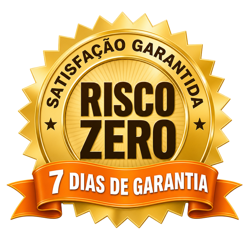 Selo de garantia de 7 dias, risco zero